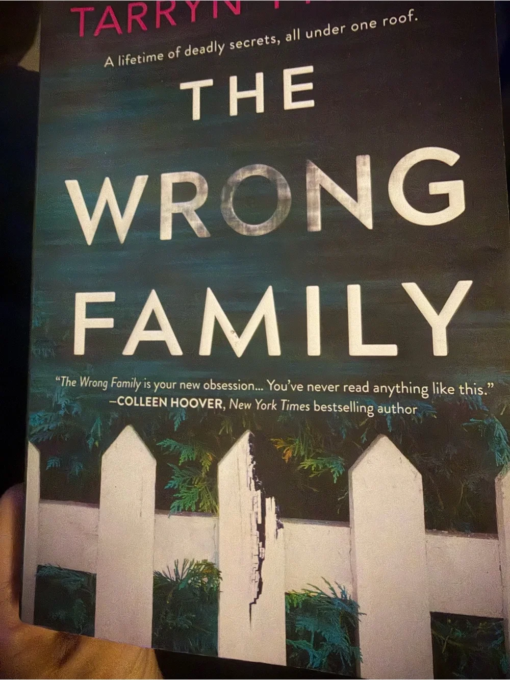 The Wrong Family Paperback Book - Teal and White